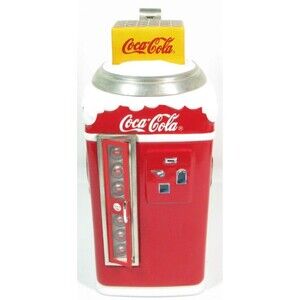 Vtg 1999 Coca-Cola Anheuser Busch Christmas Vending Machine Stein w/Lid Wreaths